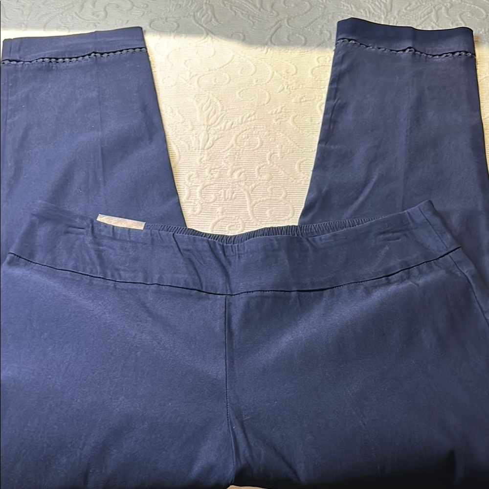 Crown & Ivy Blue Chinos with Straight-Leg Cut. 14. NWT - Picture 3 of 8